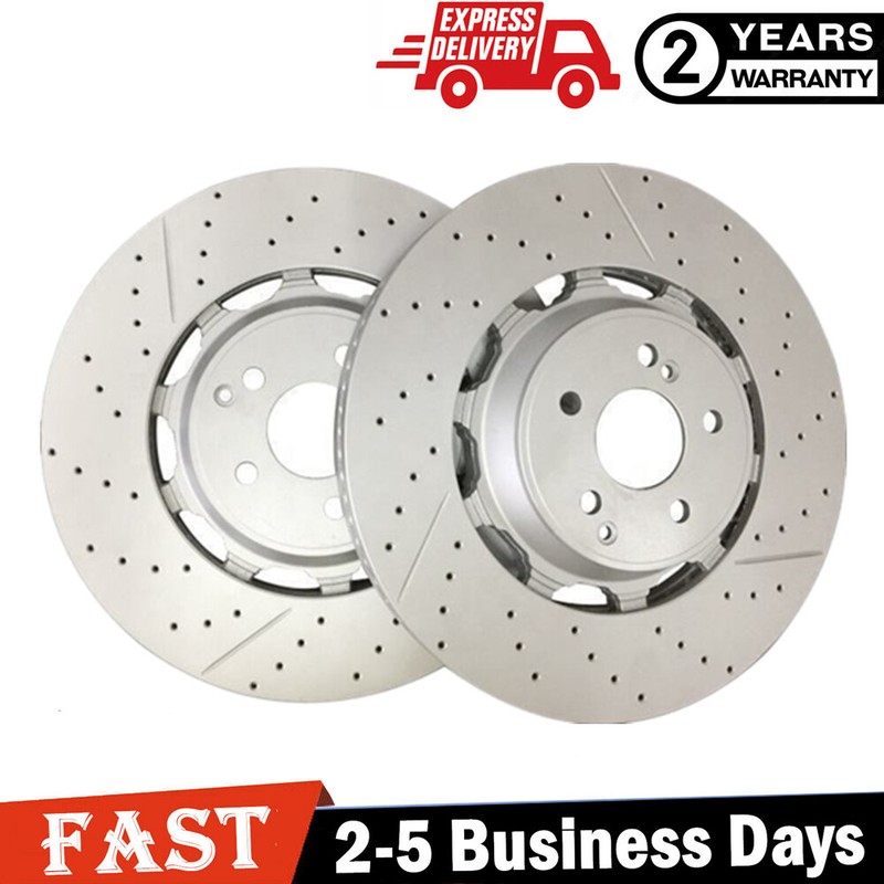2X Fit Mercedes Benz W222 S63 S65 AMG 2014-2020 Front Brake Rotors A2224212612
