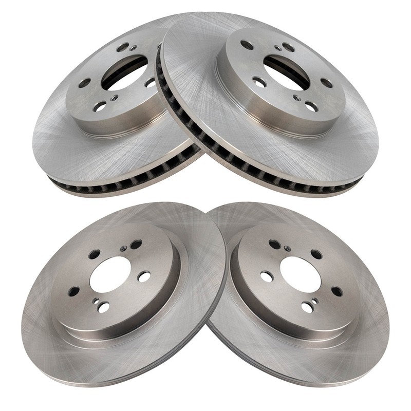 For Lexus CT200h 2011-2017 TRQ BRA10546 Front & Rear Disc Brake Rotors