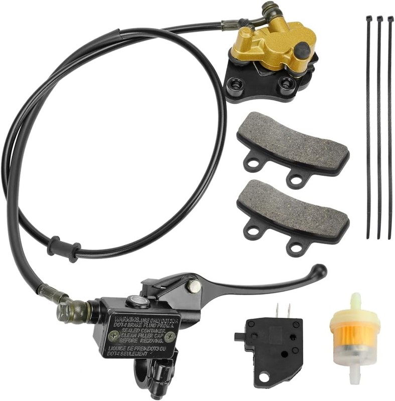 Front Disc Brake Master Cylinder Caliper w/Pads for 50-125cc SSR Apollo Pit Bike