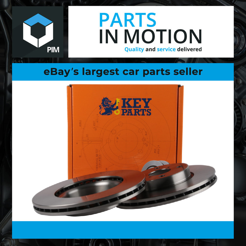 2x Brake Discs Pair Vented fits TOYOTA YARIS 1.4D Front 2005 on 1ND-TV 258mm Set