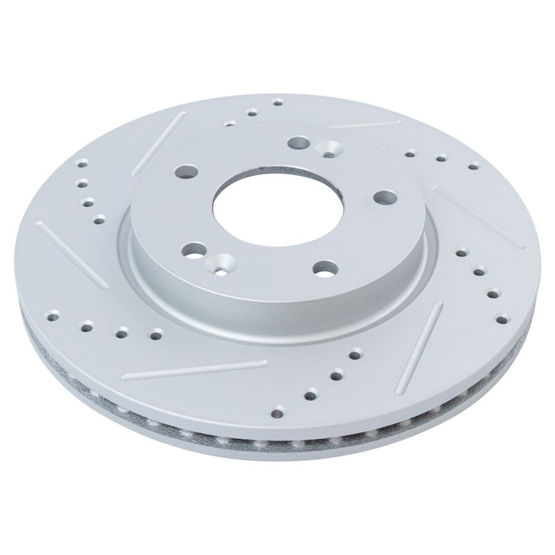 TRQ Performance Brake Rotor & Ceramic Pad Front Rear Kit w/Chemicals gallery