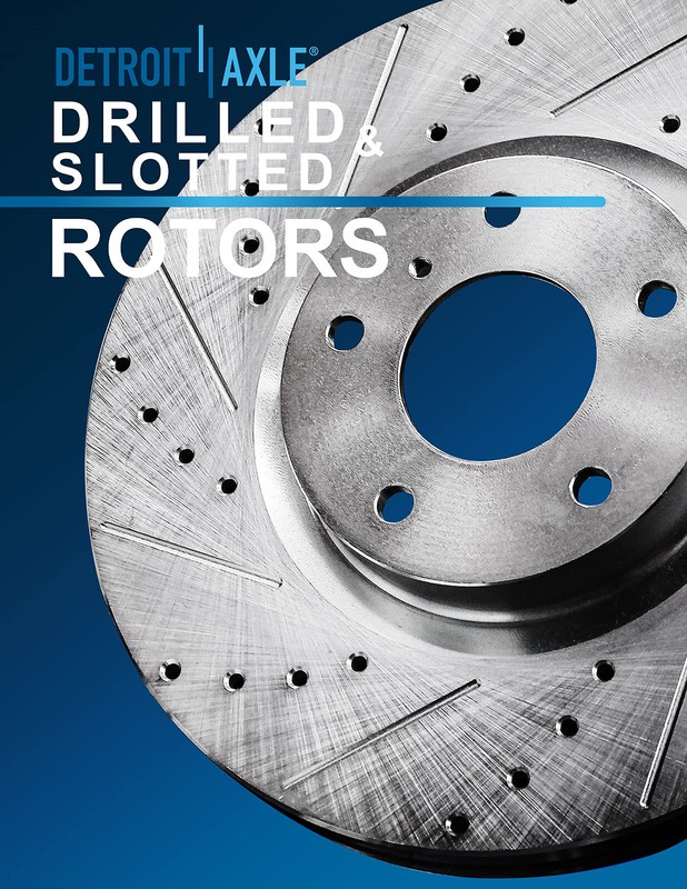 286mm Front Drilled and Slotted Brake Rotors for Volvo S60 S80 V70 XC70 gallery