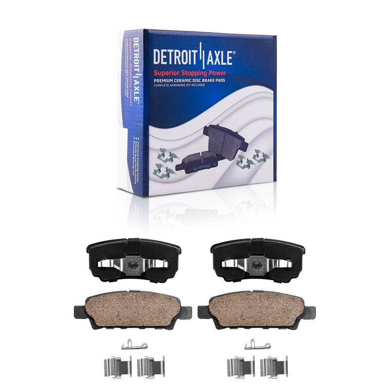 294mm Front & 262mm Rear Drilled Rotors + Brake Pads for Sebring Avenger Caliber gallery