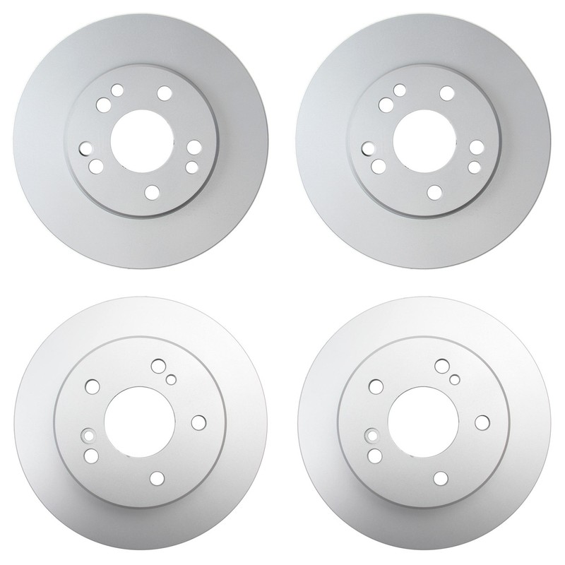 Hella Front 284mm Rear 278mm Brake Rotors Kit For W124 300TD 300TE 4Matic Base