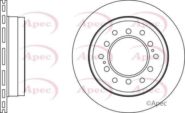 Brake Discs Pair Rear FOR TOYOTA LAND CRUISER 2.7 2.8 3.0 4.0 09->ON J15 Apec gallery
