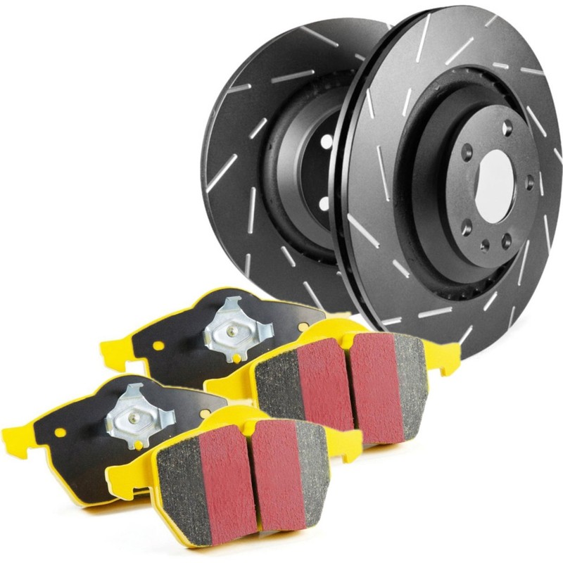 EBC S9KF1158 2-Wheel Set Brake Disc and Pad Kits Front for Chevy Express Van
