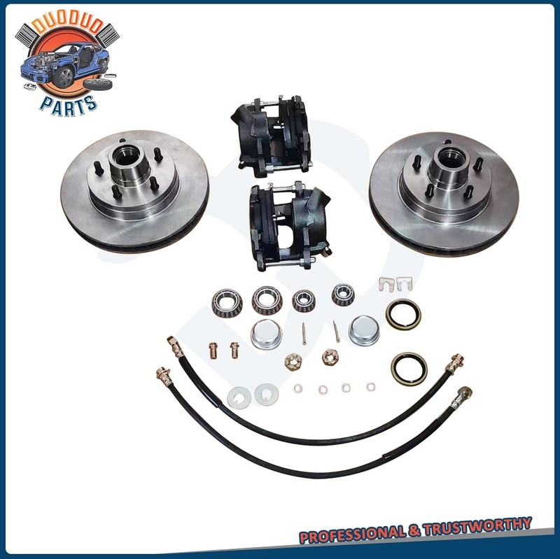 Squarebody Disc Brake Spindle Components 1.25" Rotor 5 Lug For 1973-87 Chevy C10 gallery