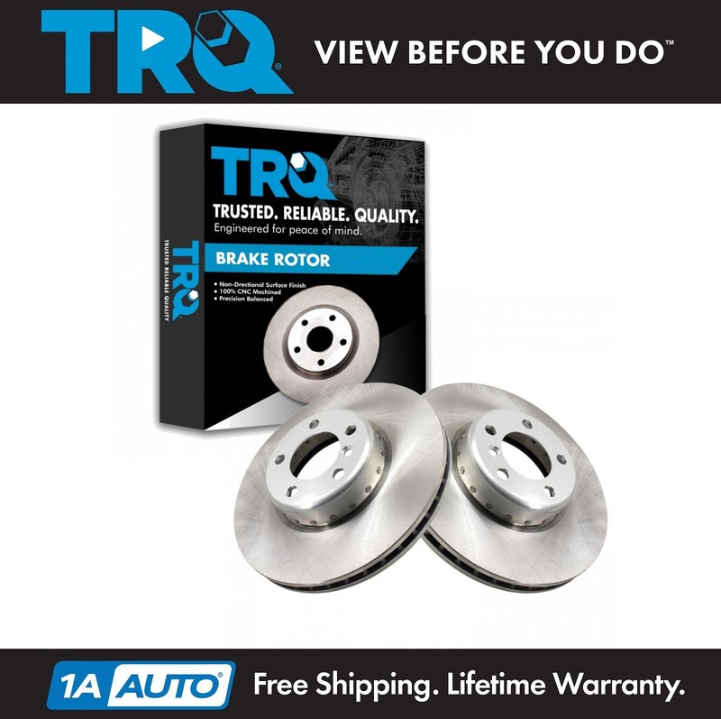 TRQ Front Disc Brake Rotor LH RH Kit Pair Set of 2 for BMW 2 3 4 Series 340mm