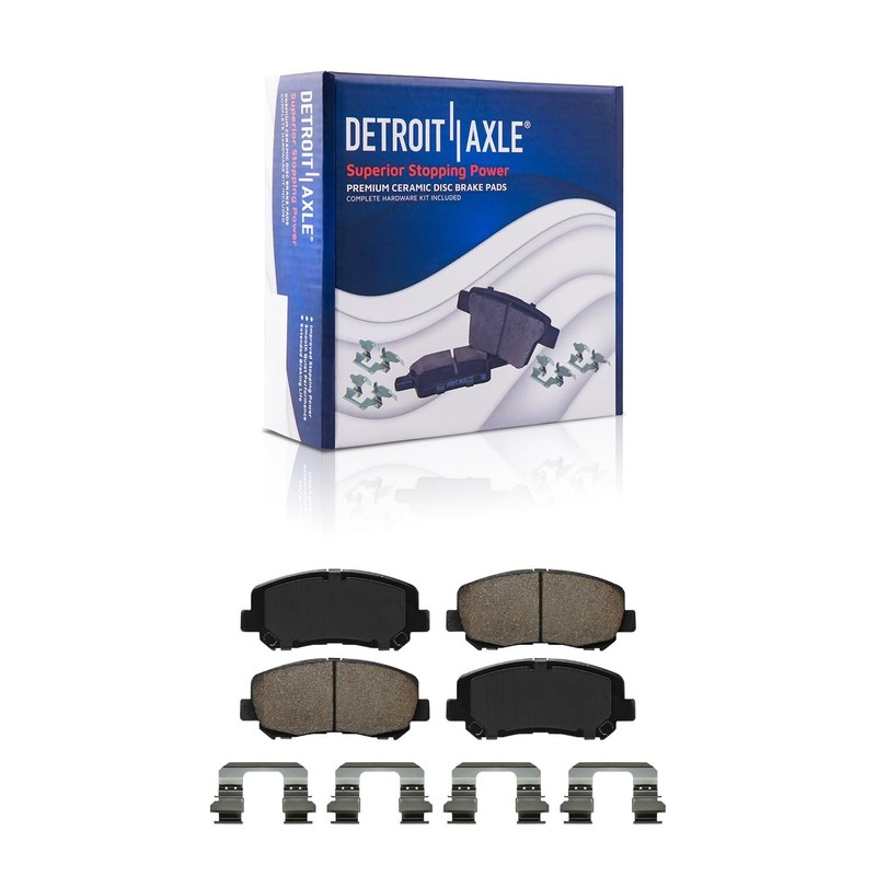 Front Rear Drilled Brake Rotors and Brake Pads Kit for 2015 - 2017 Chrysler 200 gallery
