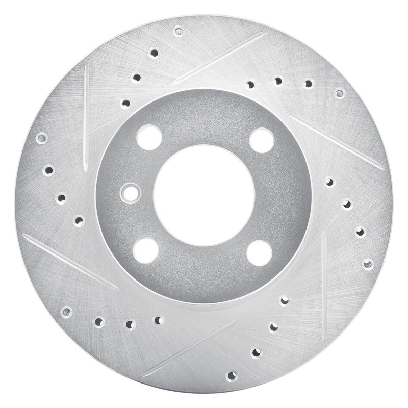 For BMW 320i 77 eLINE Drilled & Slotted 1-Piece Front Driver Side Brake Rotor gallery