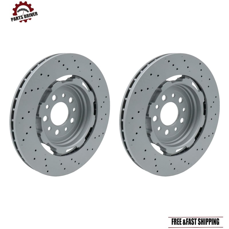 Rear LH + RH Brake Rotors 68306761AA For Alfa Romeo Giulia Stelvio Quadrifoglio gallery