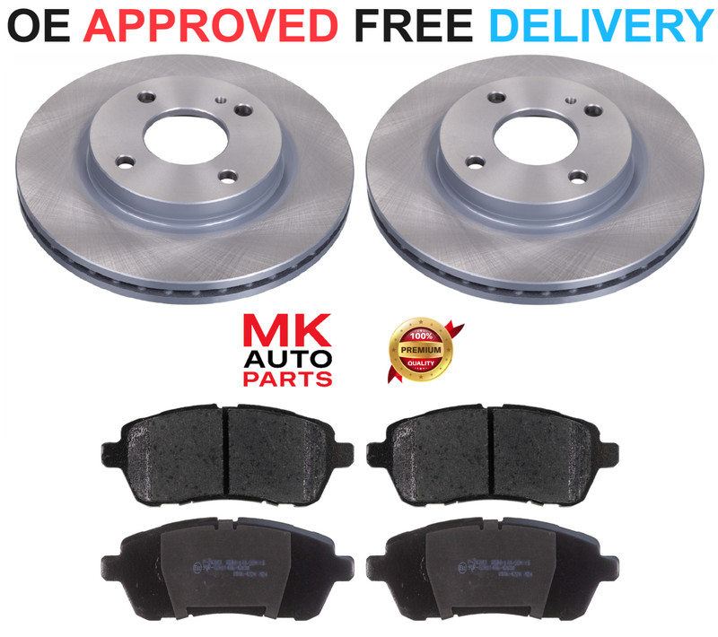 FOR FORD FIESTA MK7 1.25 1.4 1.6 TDCI FRONT BRAKE DISCS & PADS SET 2008 TO 2017