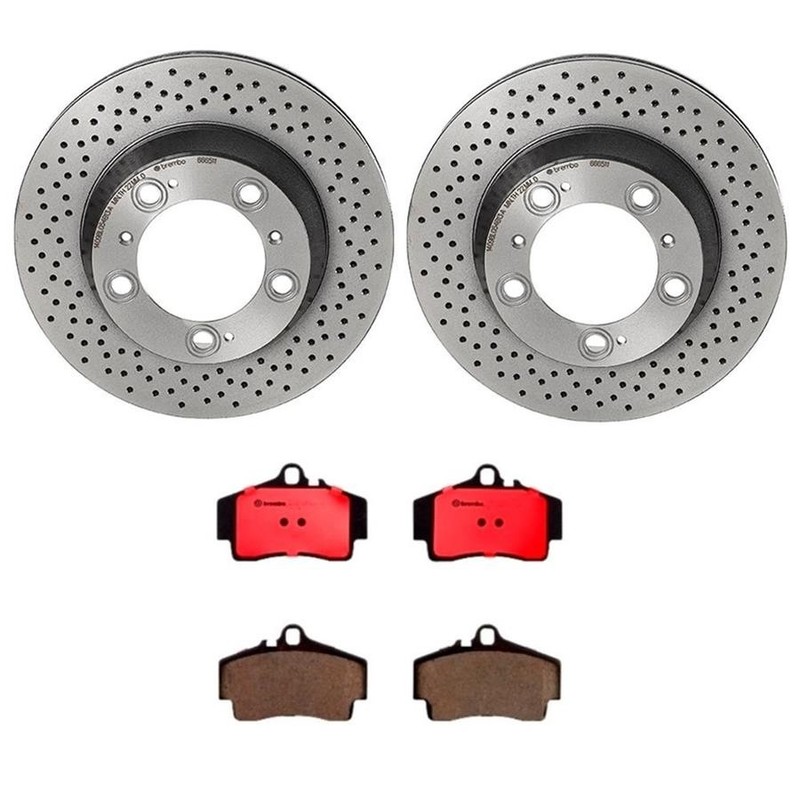 Brembo KT00B03 Rear Disc Brake Kit for 2005-2007 Porsche 911 gallery