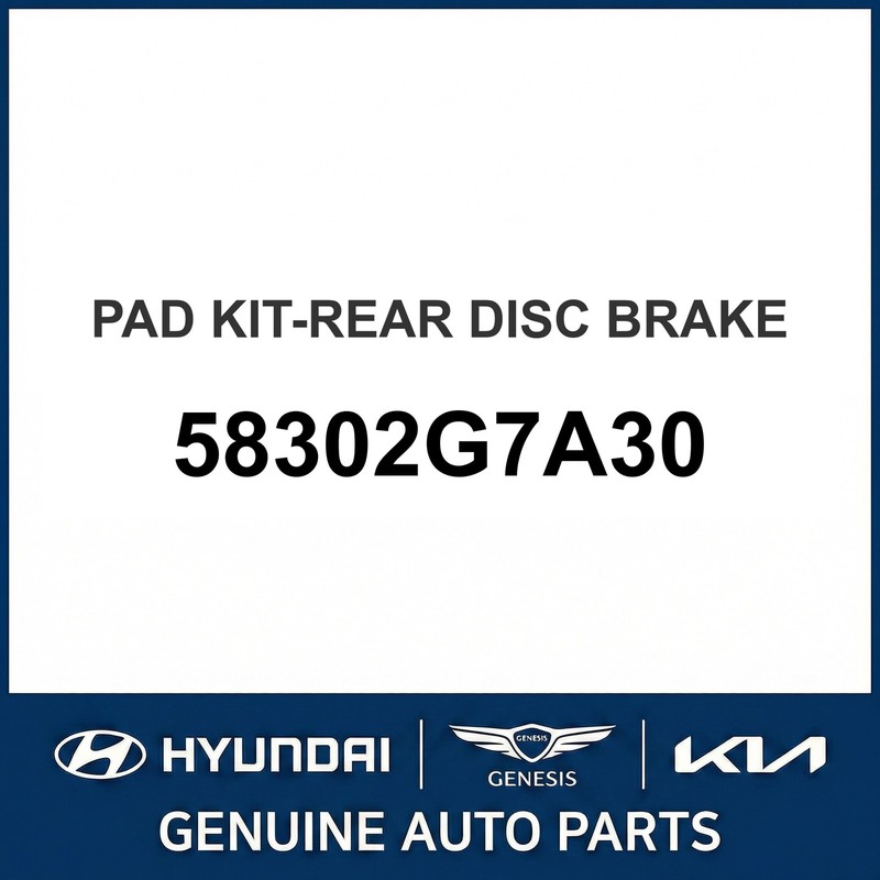2017-2021 Hyundai Ioniq Pad Kit-Rear Disc Brake OEM New 58302G7A30