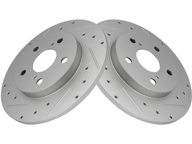 TRQ 48SF42C Rear Brake Rotor Set Fits 2008-2015 Scion xB
