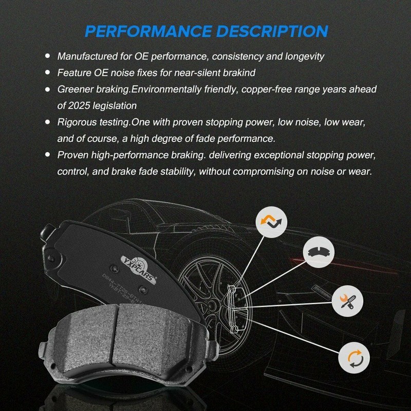 Rear Rotors + Ceramic Brake Pads for 2010 - 2016 2017 Chevy Equinox GMC Terrain gallery