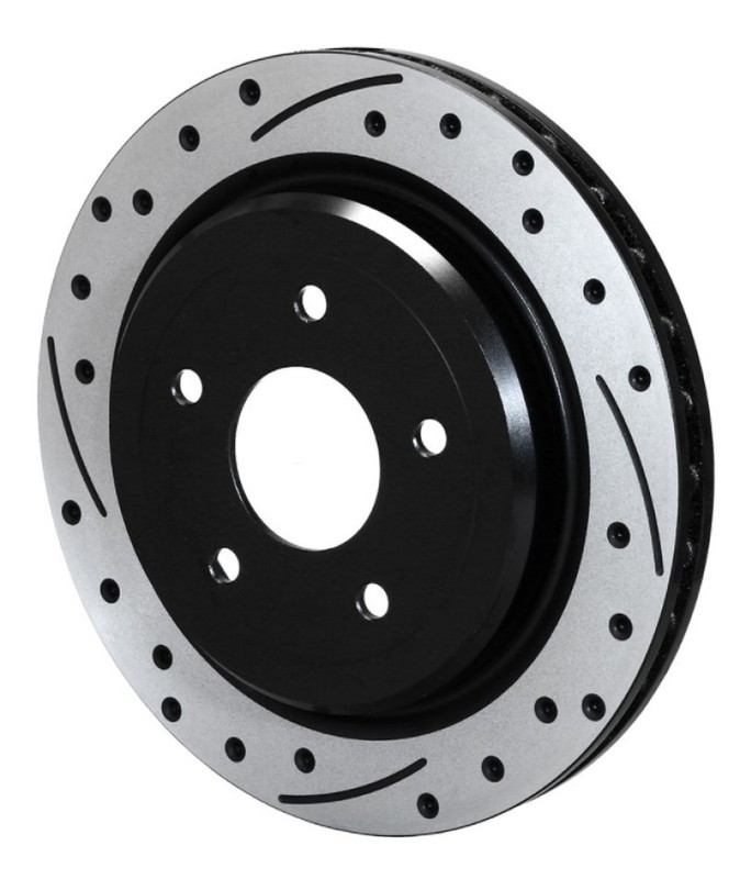 Wilwood SRP Dimpled Rear Brake Rotor for Corvette C5/C6, 12 in Diameter