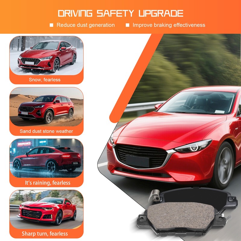 Rear Disc Brake Pads for Mazda CX-5 2017 DZ1864 HZ1846 gallery
