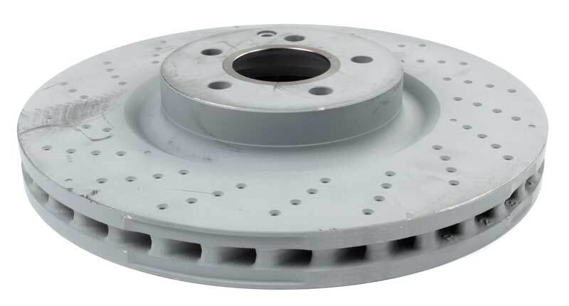 Genuine OEM Disc Brake Rotor Front 360mm Cross-Drilled for Mercedes 221421181207