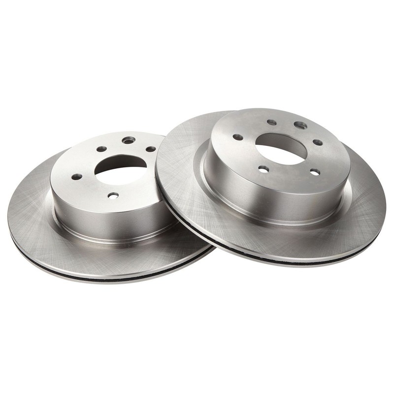 TRQ Brake Rotor Rear LH Driver & RH Passenger Side Pair for Infiniti Nissan gallery