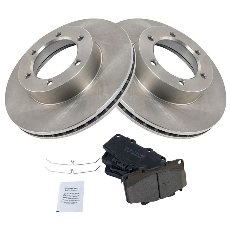 TRQ Brake Pad & Rotor Kit Posi Ceramic Front for Toyota 4Runner T100 gallery