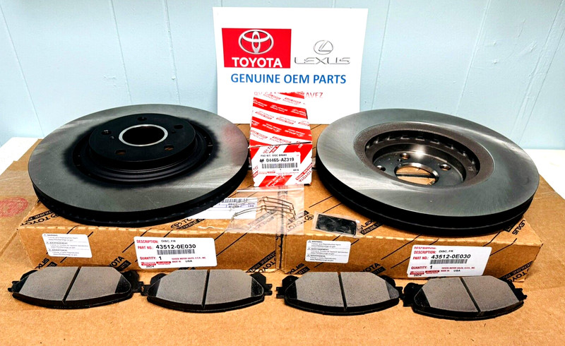 2011-2020 Toyota Sienna Front Brake Rotor & PADS Kit GENUINE OEM PART