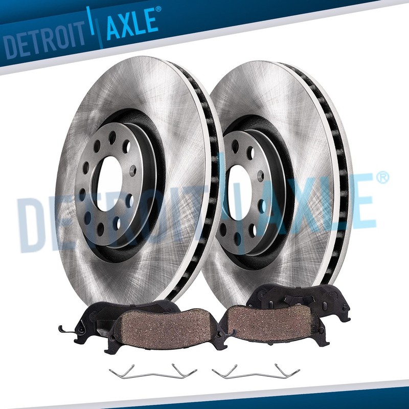 12.60 inch Front Disc Brake Rotors Ceramic Pads Kit for Audi A6 Allroad Quattro