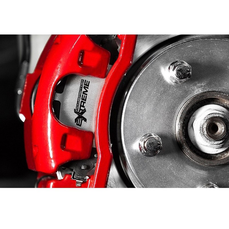 Powerstop S4299 Red Powder Coated Calipers for 98-02 C1500 C2500 K2500 K1500 gallery