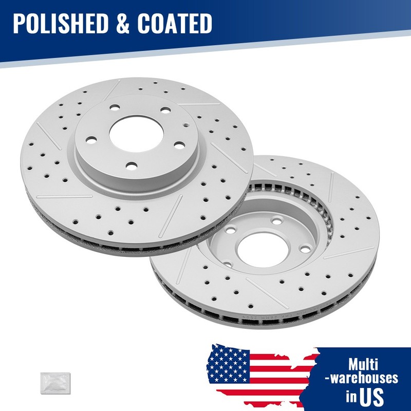11.69 inch (297mm) Front Drilled Disc Brake Rotor for 2014 – 2017 Mazda 6 CX-5