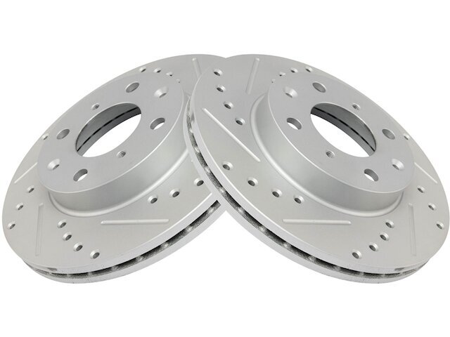 TRQ 64JV19B Front Brake Rotor Set Fits 1993-1997 Honda Civic del Sol