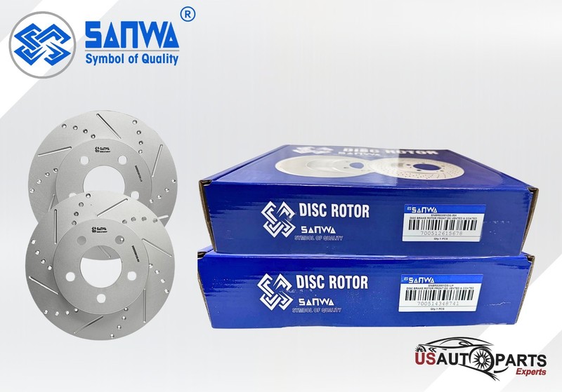 FRONT & REAR BRAKE ROTOR SET GEOMET COATED D&S FOR JEEP LIBERTY 2003-2007 gallery