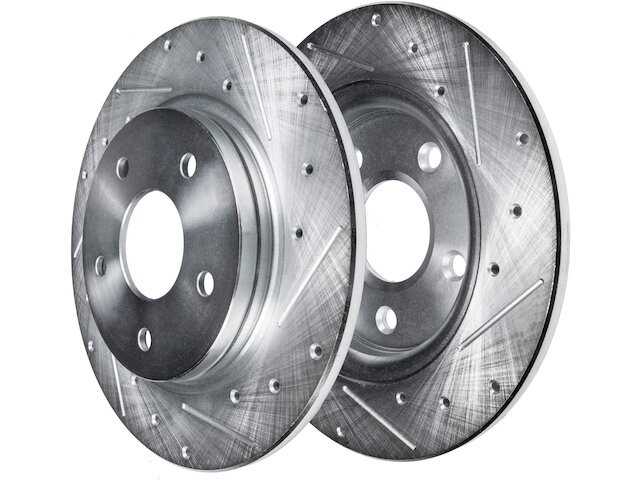 Detroit Axle 79TM47Z Rear Brake Rotor Set Fits 1999-2005 Pontiac Grand Am