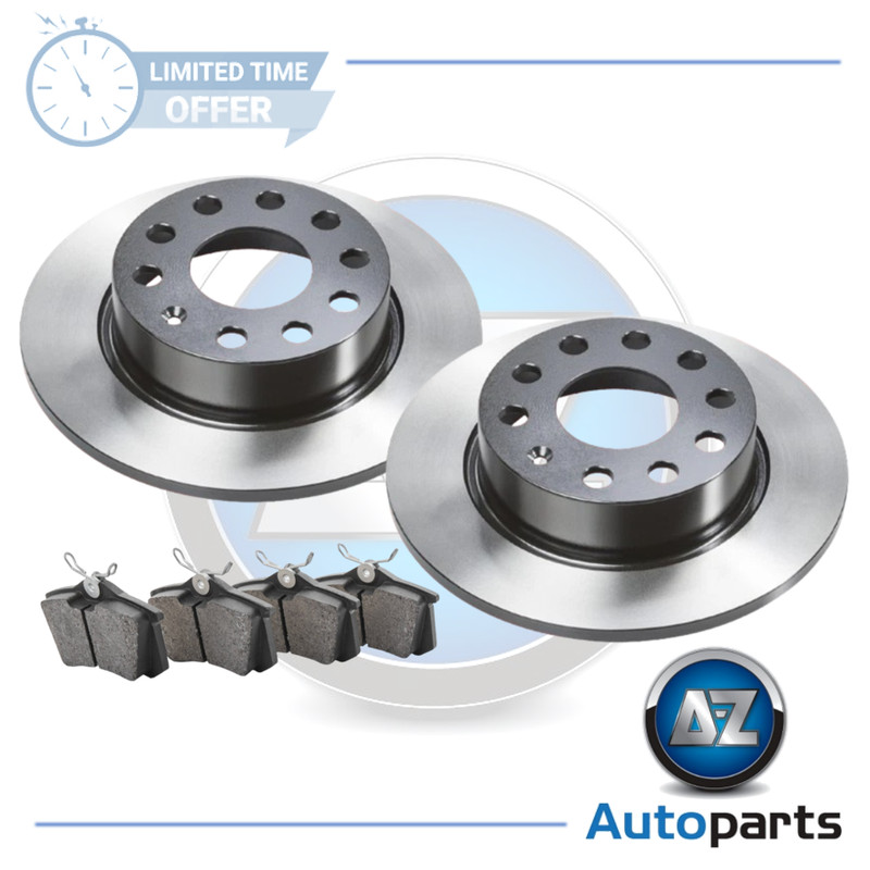 For VW – Golf MK5, MK6, Plus 2003-2016 Rear 253mm Brake Discs and Pads