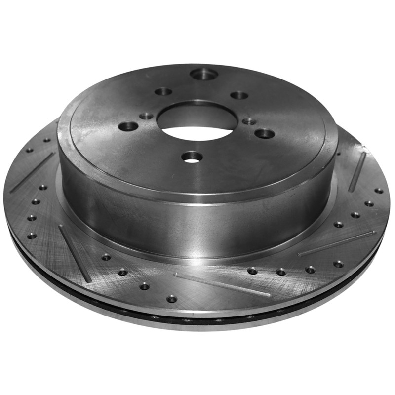 11.20" Rear Drilled & Slotted Disc Brake Rotors for Mini Cooper 2014-2019 1.5L gallery