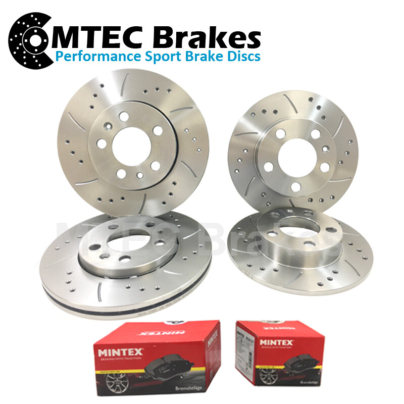 Volvo V70 2.3 T5 01/00-07/04 Front & Rear Brake Discs & Mintex Pads 305mm