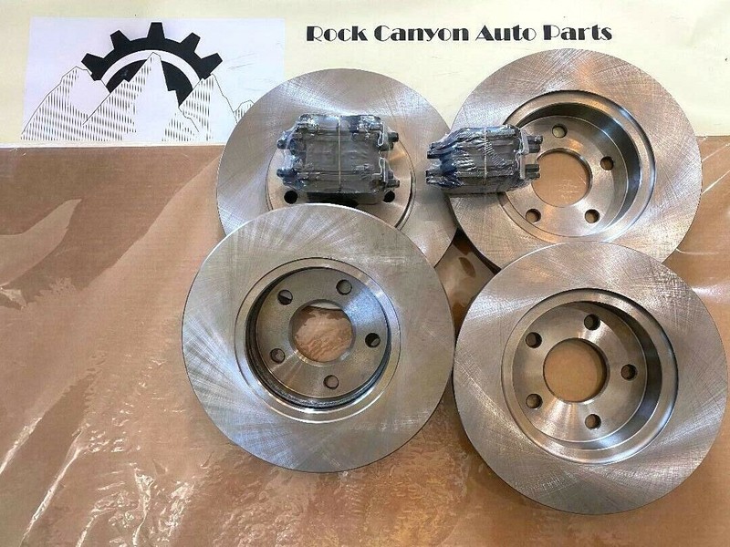 Front & Rear Disc Rotors Ceramic Brake Pads for 4-cyl 2004- 2008 Chevy Malibu gallery
