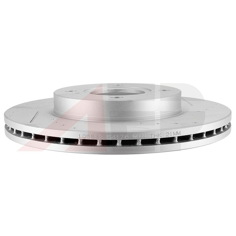 2 * Front Drilled Disc Brake Rotors For Ford Fiesta 2011-2019 gallery