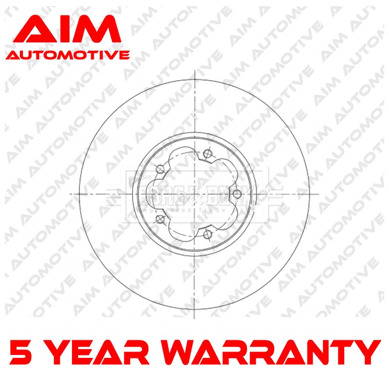 1x Brake Disc Front Aim Fits Ford Transit 2013- 2.0 D 2.2 dCi 1822205