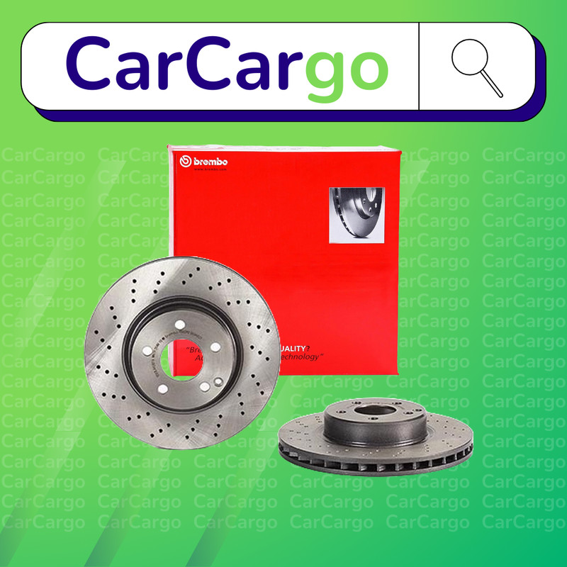 Brembo Vented Front Brake Discs Pair For Mercedes SL 350 2003-2012 312 mm