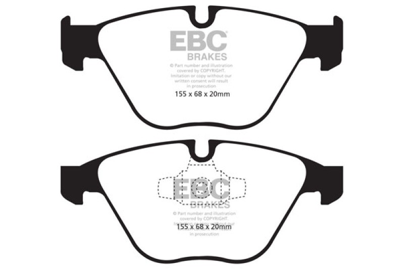 EBC Ultimax2 Front Brake Pads for BMW X1 28i – Fits 2007-2013 Models gallery