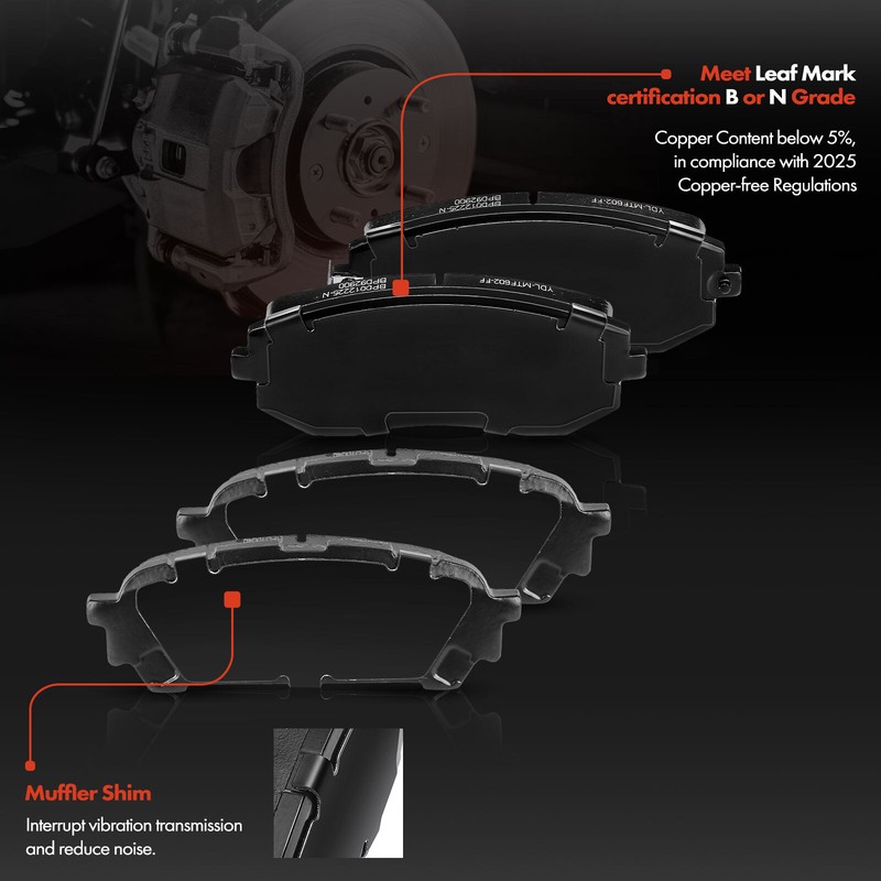 Front & Rear Drilled Brake Rotors & Ceramic Brake Pads for Subaru Impreza Saab gallery