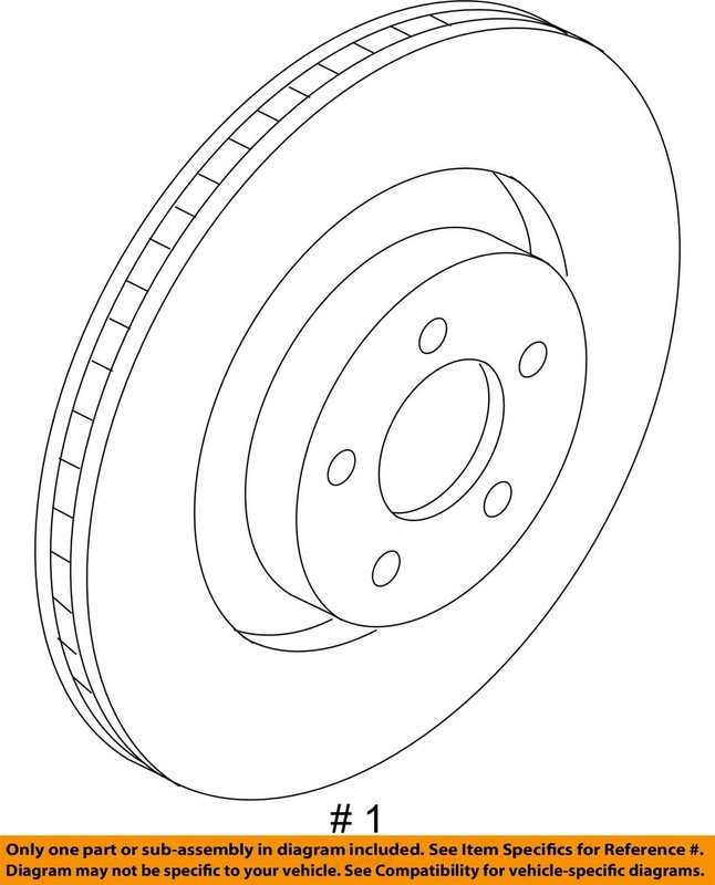 Front Brakes Rotor GT With Performance Package Fits 15-18 MUSTANG 1065239 gallery
