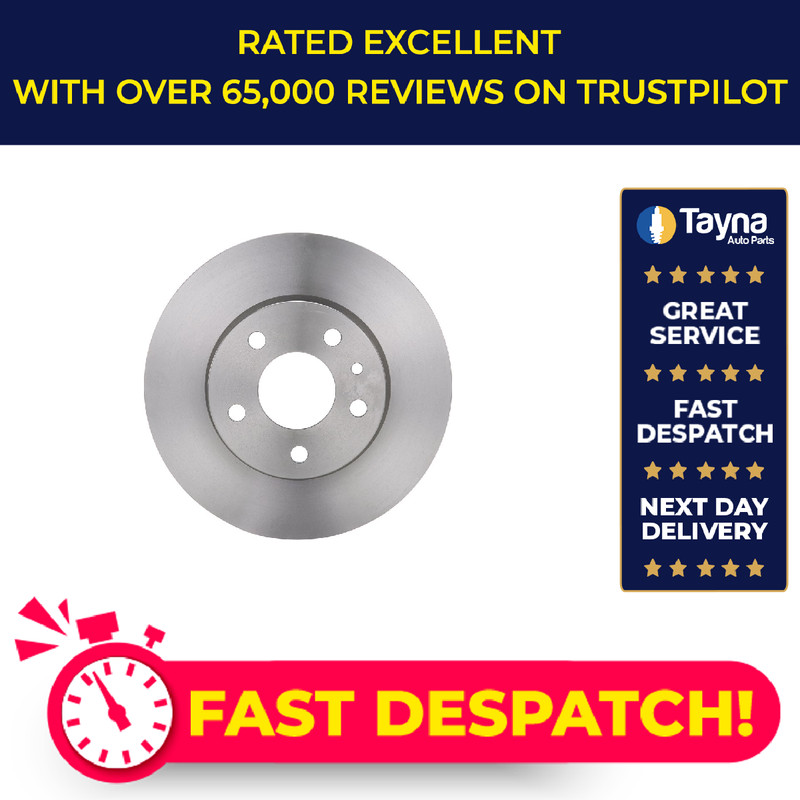 2x Brake Discs Pair Solid fits LANCIA THEMA 834F 2.9 Rear 87 to 89 F105L 251.2mm