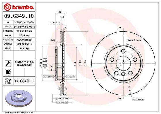 Fits Mini Cooper Clubman 1.5 D 1.6 2.0 One + Other Models PV Front Brake Discs gallery