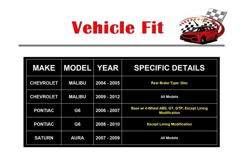 Front Rear Drilled Rotors and Brake Pads for Cobalt Malibu Pontiac G5 G6 Brakes gallery