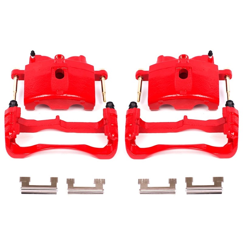 Powerstop Front Rear Brake Discs Calipers Pads Kit for Sierra Suburban 1500 2500 gallery