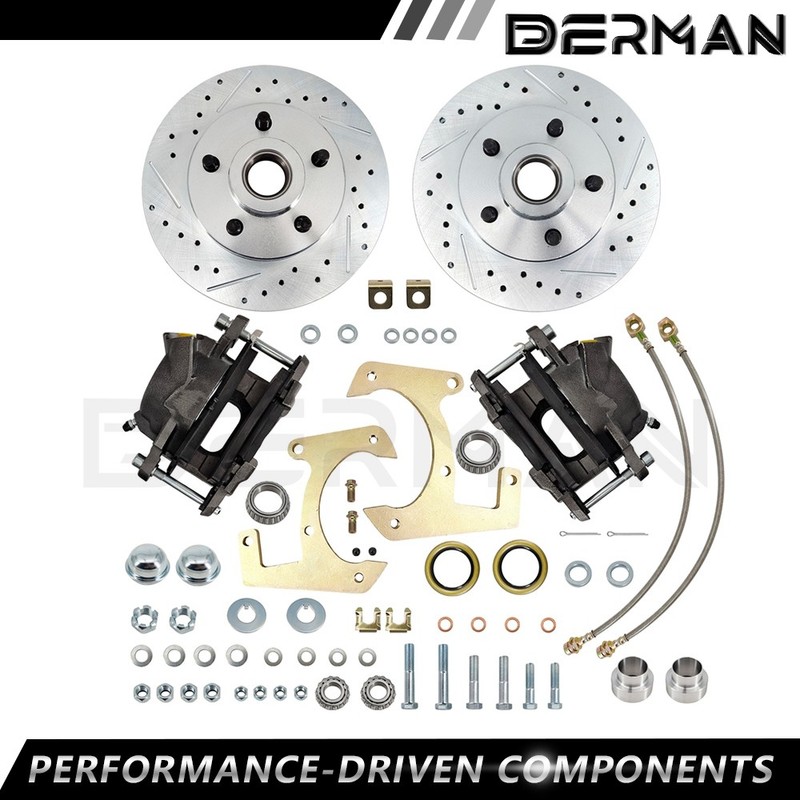 Front Deluxe Disc Brake Kit 5×4.5″ For 1948 1949 – 1956 Ford F100 Half Ton Truck