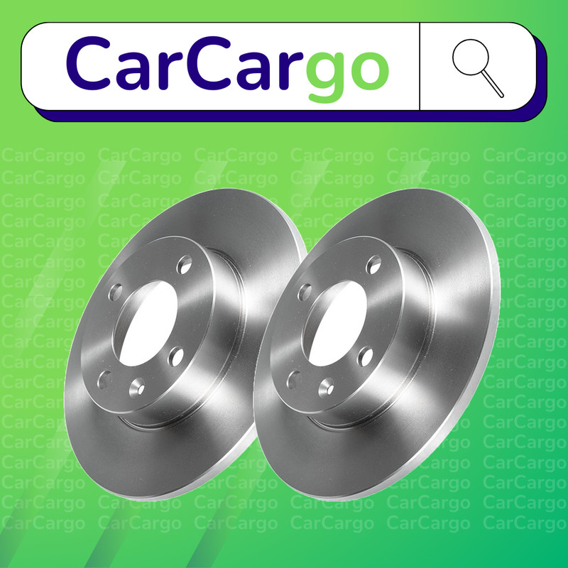 Premium Solid Front Brake Discs Pair Seat Cordoba 1.0 i 1996-2002 239 mm