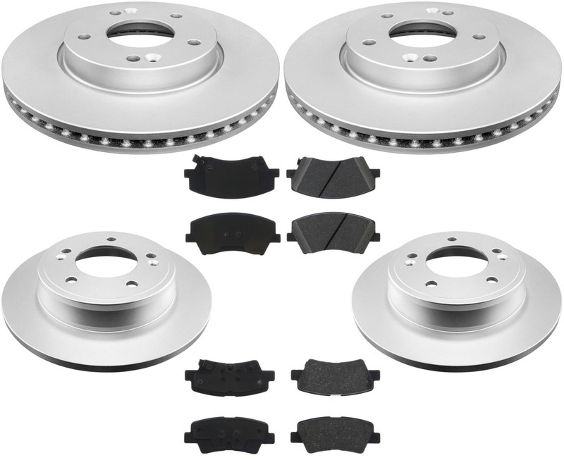 Disc Brake Rotors Pads For 17-20 Elantra Built in USA Vin Starts With (5) 2.0L