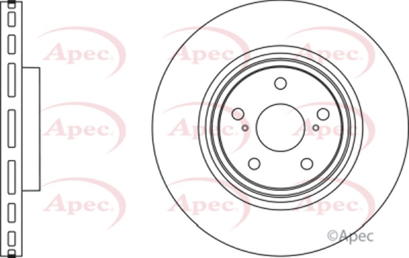Premier Front Brake Disc Fits Lexus RX 2008-2015 3.5 4351248120 gallery